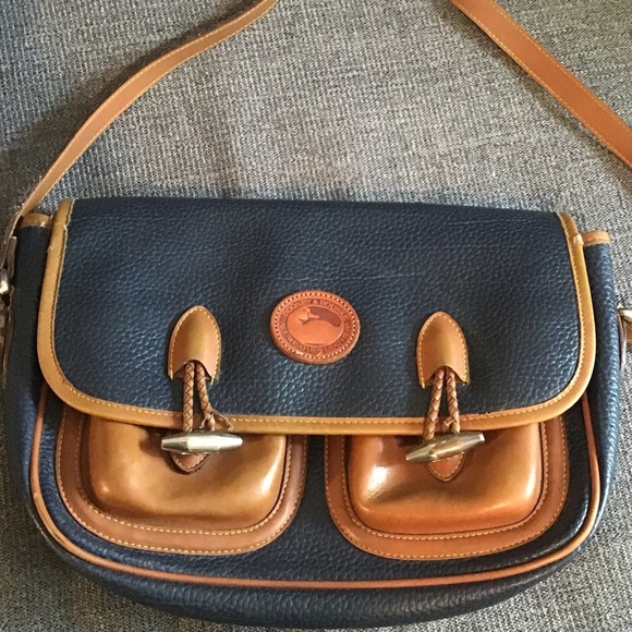 Vintage Dooney & Bourke Navy Handbag - Picture 5 of 12